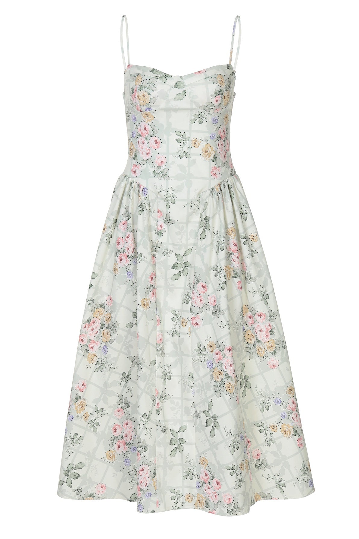 Floral Printed Spaghetti Strap Dress
